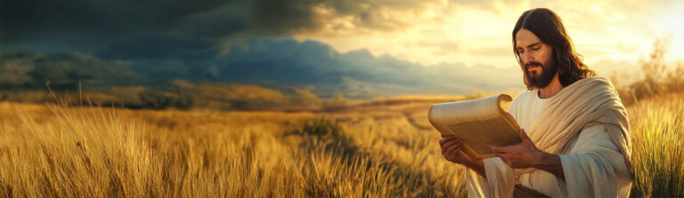 Jesus reading Scroll